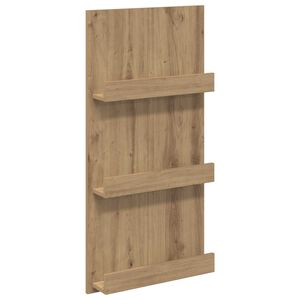 vidaXL Magazin &aacute;llv&aacute;ny Artisan t&ouml;lgy 51 x 11 x 102 cm Szerelt Fa