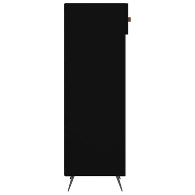 vidaXL fekete szerelt fa cipőszekrény 30 x 35 x 105 cm
