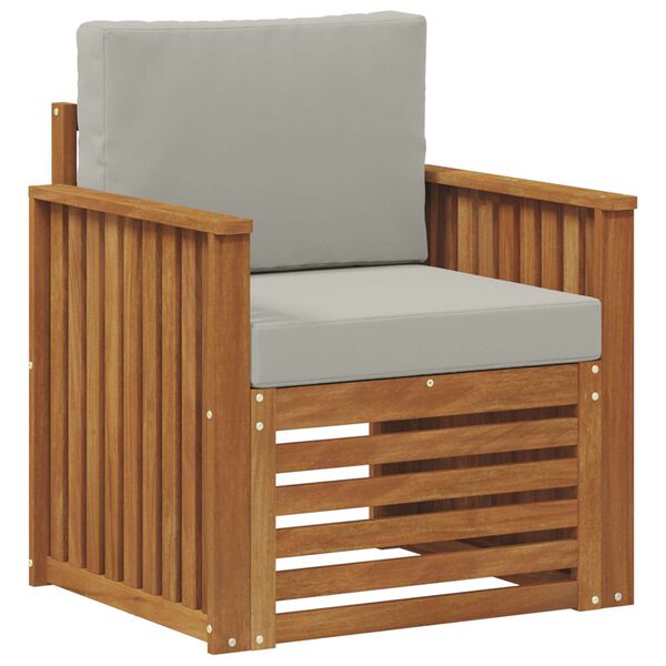 vidaXL K&uuml;lt&eacute;ri kanap&eacute; szett T&ouml;m&ouml;r ak&aacute;cfa &eacute;s poli&eacute;szter Term&eacute;szetes