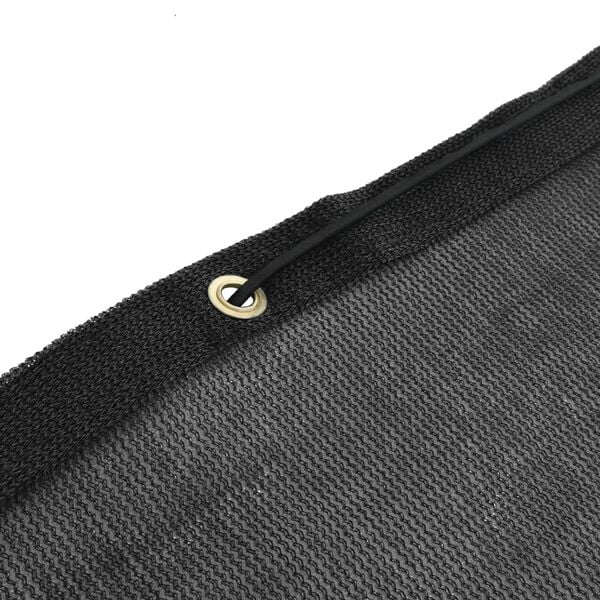 vidaXL fekete HDPE p&oacute;tkocsih&aacute;l&oacute; 2,5 x 4 m