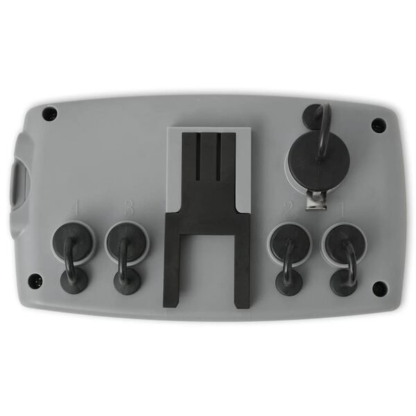 vidaXL automatikus 4-utas öntözésidőzítő és esőérzékelő 3 V