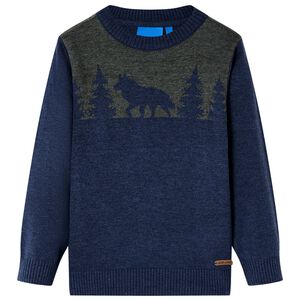 Gyerek pul&oacute;ver k&ouml;t&ouml;tt Navy 92