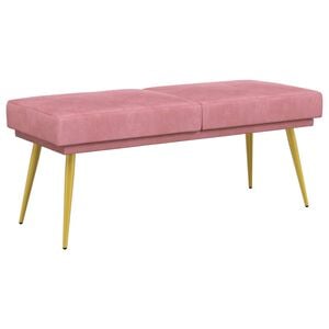 vidaXL K&eacute;ttag&uacute; pad R&oacute;zsasz&iacute;n 120 x 45 x 46 cm B&aacute;rsony