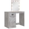 vidaXL betonsz&uuml;rke f&eacute;s&uuml;lk&ouml;dőasztal LED-l&aacute;mp&aacute;kkal 90x42x132,5 cm