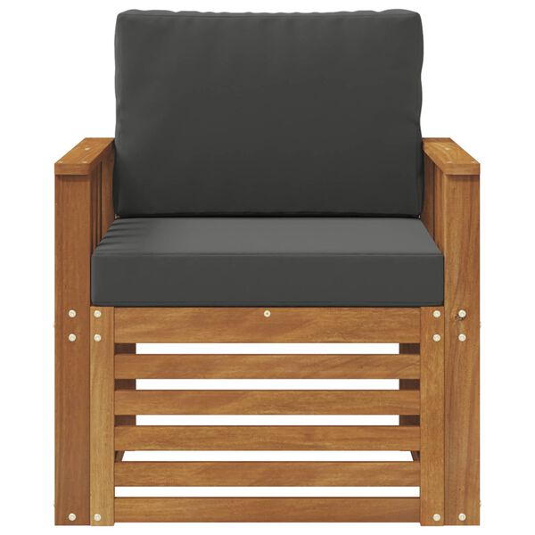 vidaXL K&uuml;lt&eacute;ri kanap&eacute; szett T&ouml;m&ouml;r ak&aacute;cfa &eacute;s poli&eacute;szter Term&eacute;szetes