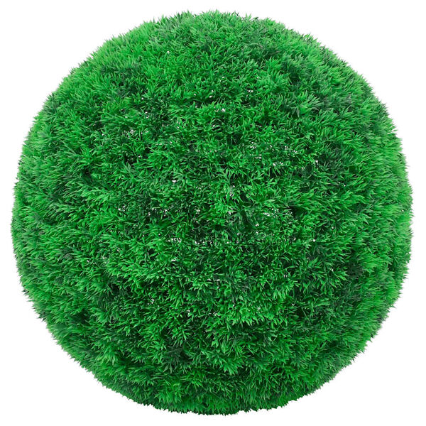 vidaXL 2 db z&ouml;ld mesters&eacute;ges boxwood g&ouml;mb&ouml;k LED f&eacute;nyekkel 27 cm