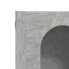 vidaXL F&uuml;ggő szekr&eacute;ny polcokkal Beton Sz&uuml;rke 59 x 20 x 100 cm Faanyag