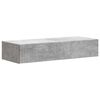 vidaXL Fali oldalt&aacute;bla 87,5 x 34,5 x 17 cm Szerelt Fa Betonsz&uuml;rke