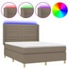 vidaXL t&oacute;psz&iacute;nű sz&ouml;vet rug&oacute;s &eacute;s LED-es &aacute;gy matraccal 140x190cm