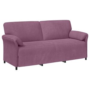 vidaXL 3-Fős kanap&eacute; Lila 198 x 83 x 95 cm B&aacute;rsony