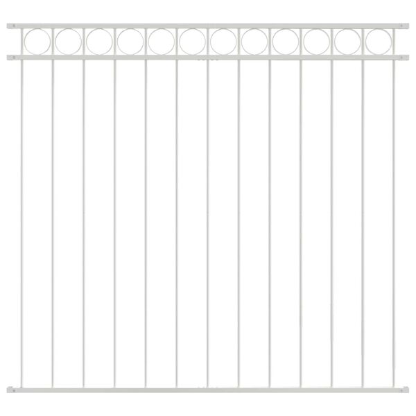 vidaXL Ker&iacute;t&eacute;selem Feh&eacute;r 170 x 150 cm Ac&eacute;l