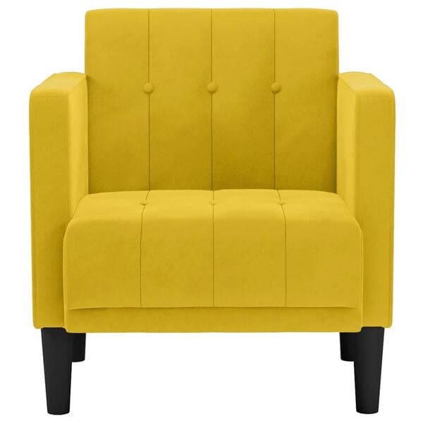 vidaXL s&aacute;rga b&aacute;rsony kanap&eacute;sz&eacute;k karf&aacute;s sz&eacute;k 53 cm