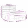 vidaXL Boxrug&oacute;s &aacute;gy matracmal S&ouml;t&eacute;tk&eacute;k 180 x 200 cm B&aacute;rsony