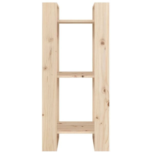 vidaXL tömör fenyőfa könyvszekrény/térelválasztó 41 x 35 x 91 cm