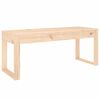 vidaXL t&ouml;m&ouml;r fenyőfa kerti pad 110x38x45 cm
