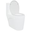 vidaXL Gyorsan Levehető WC Ülőke Fehér 44.8 x 37.3 x 4.2 cm Duroplast