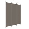 vidaXL 3 paneles antracitsz&uuml;rke sz&ouml;vet t&eacute;relv&aacute;laszt&oacute; 150 x 220 cm
