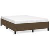 vidaXL s&ouml;t&eacute;tbarna sz&ouml;vet &aacute;gykeret matrac n&eacute;lk&uuml;l 140 x 190 cm