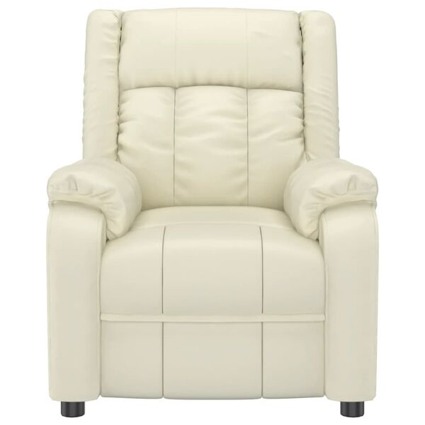 vidaXL kr&eacute;msz&iacute;nű műbőr fel&aacute;ll&aacute;st seg&iacute;tő fotel