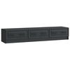 vidaXL TV szekr&eacute;ny 147 x 34,5 x 27 cm Fekete Szerelt Fa