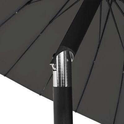 vidaXL antracitszürke kültéri napernyő alumíniumrúddal 270 cm