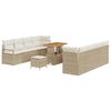 vidaXL Kerti Kanap&eacute; Szett p&aacute;rn&aacute;val Beige &eacute;s kr&eacute;m 90 x 55 x 71 cm