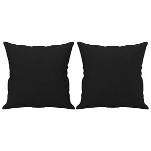 vidaXL 2 db fekete mikrosz&aacute;las d&iacute;szp&aacute;rna 40 x 40 cm