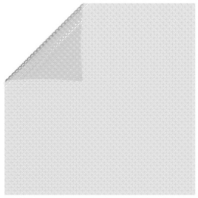 vidaXL szürke napelemes lebegő PE medencefólia 732 x 366 cm