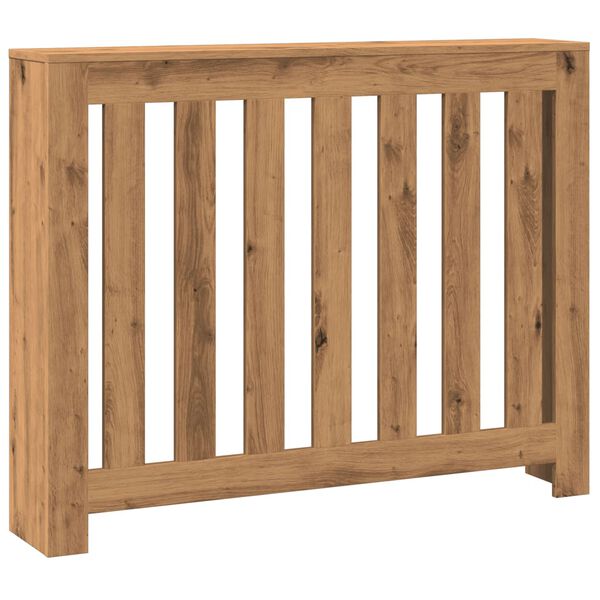 vidaXL k&eacute;zműves t&ouml;lgy sz&iacute;nű szerelt fa radi&aacute;torburkolat 104x20x82 cm