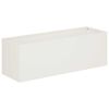 vidaXL Kerti cser&eacute;p Feh&eacute;r 40 x 20 x 20 cm Hidegen hengerelt ac&eacute;l