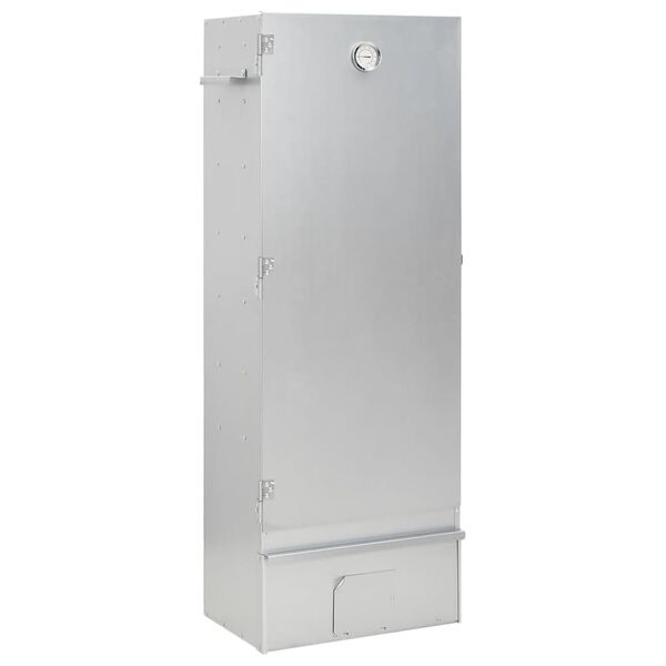 vidaXL horganyzott ac&eacute;l BBQ f&uuml;st&ouml;lőkemence hidegf&uuml;st-gener&aacute;torral