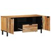 vidaXL TV szekr&eacute;ny fi&oacute;kkal Barna 105 x 33 x 46 cm T&ouml;m&ouml;r Mang&oacute;f&aacute;t