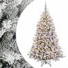 vidaXL Műfenyő g&ouml;mb&ouml;kkel 180 cm 300 LED Meleg feh&eacute;r PVC &eacute;s f&eacute;m