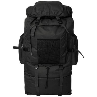 vidaXL XXL 100 L fekete katona stílusú hátizsák