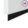 vidaXL Csavaros Ajt&oacute; Kefe Z&aacute;r 6 db Feh&eacute;r 100 cm Alum&iacute;nium &ouml;tv&ouml;zet