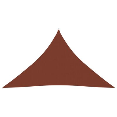 vidaXL terrakotta háromszögű oxford-szövet napvitorla 2,5x2,5x3,5 m
