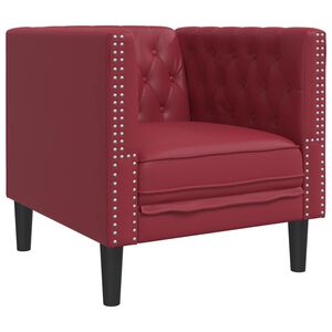 vidaXL bord&oacute; műbőr Chesterfield kanap&eacute;fotel