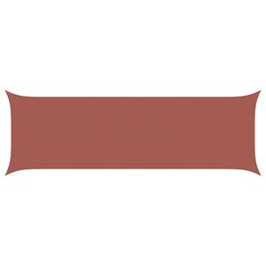 vidaXL Napernyő vitorla Terrakotta 6 x 2 m 100% poli&eacute;szter oxford
