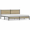 vidaXL sonoma t&ouml;lgy sz&iacute;nű f&eacute;m &aacute;gykeret matrac n&eacute;lk&uuml;l 200 x 200 cm