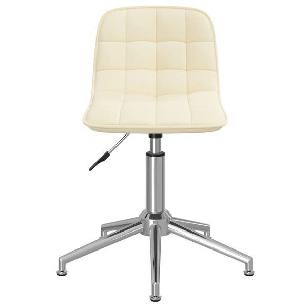 vidaXL 2 db kr&eacute;msz&iacute;nű sz&ouml;vet forg&oacute; &eacute;tkezősz&eacute;k