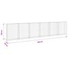 vidaXL horganyzott ac&eacute;l gabion fal fed&eacute;llel 300 x 30 x 100 cm