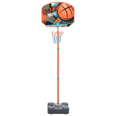 vidaXL hordozható és állítható gyermek kosárlabda szett 109-141 cm