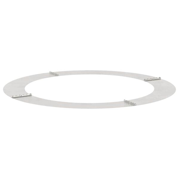 vidaXL Alkalmas lapos fa gyűrűh&ouml;z Ez&uuml;st &Oslash;90 / 120 cm Rozsdamentes ac&eacute;l