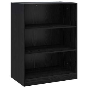 vidaXL Ruh&aacute;sszekr&eacute;ny Fekete t&ouml;lgy 77 x 48 x 102 cm Szerelt Fa