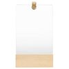 vidaXL t&ouml;m&ouml;r fenyőfa fali t&uuml;k&ouml;r 23 x 39,5 cm