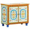 vidaXL k&eacute;zzel festett t&ouml;m&ouml;r mang&oacute;fa t&aacute;lal&oacute;szekr&eacute;ny 70 x 35 x 60 cm