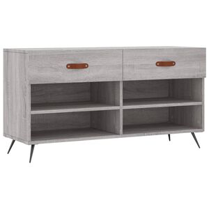 vidaXL sz&uuml;rke sonoma sz&iacute;nű szerelt fa cipőpolc 102 x 35 x 55 cm
