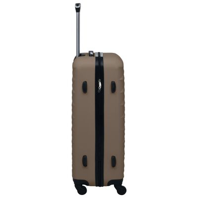 vidaXL 3 db barna ABS keményfalú gurulós bőrönd