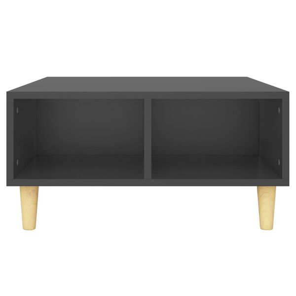 vidaXL szürke szerelt fa dohányzóasztal 60 x 60 x 30 cm