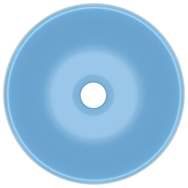 vidaXL kerek matt vil&aacute;gosk&eacute;k ker&aacute;mia luxus mosd&oacute;kagyl&oacute; 40 x 15 cm